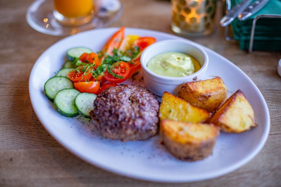 What a balanced plate looks like when you cannot be bothered